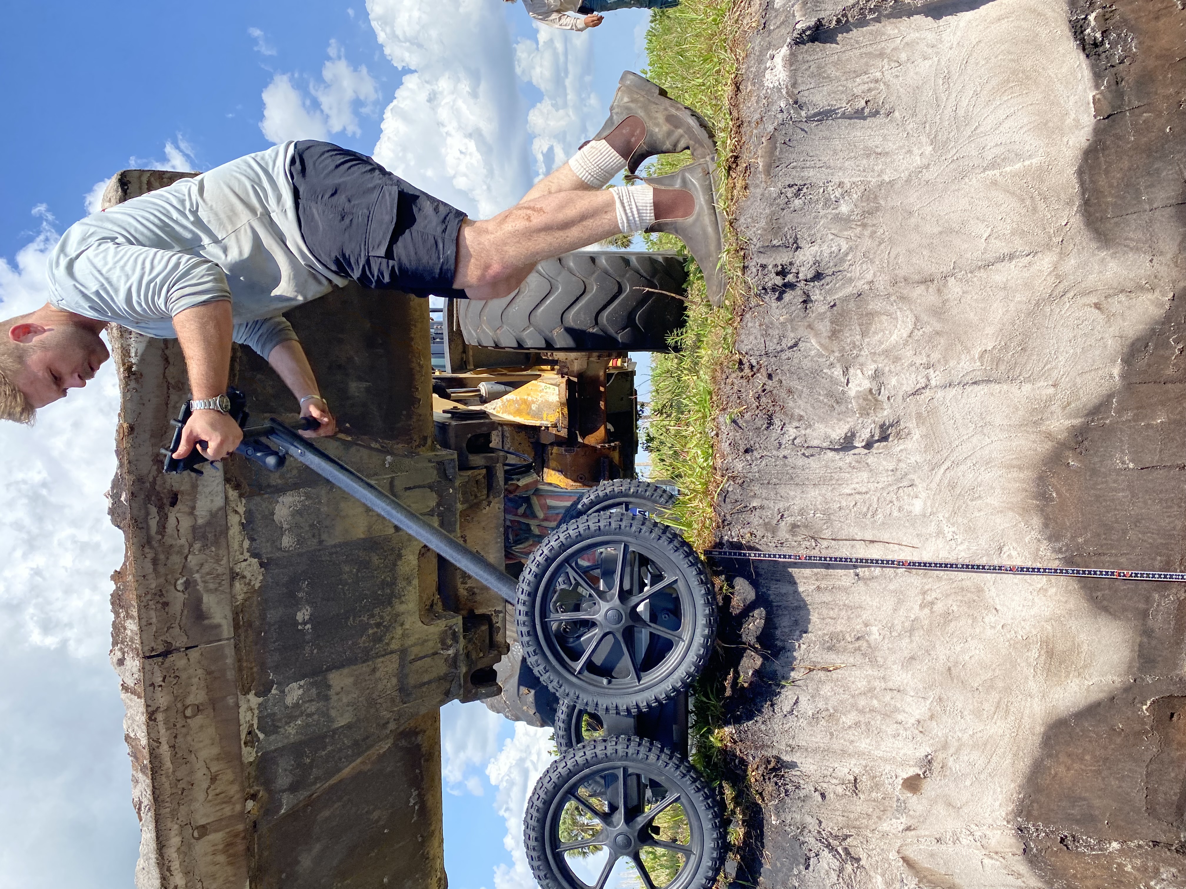 Dan Petticord in the field