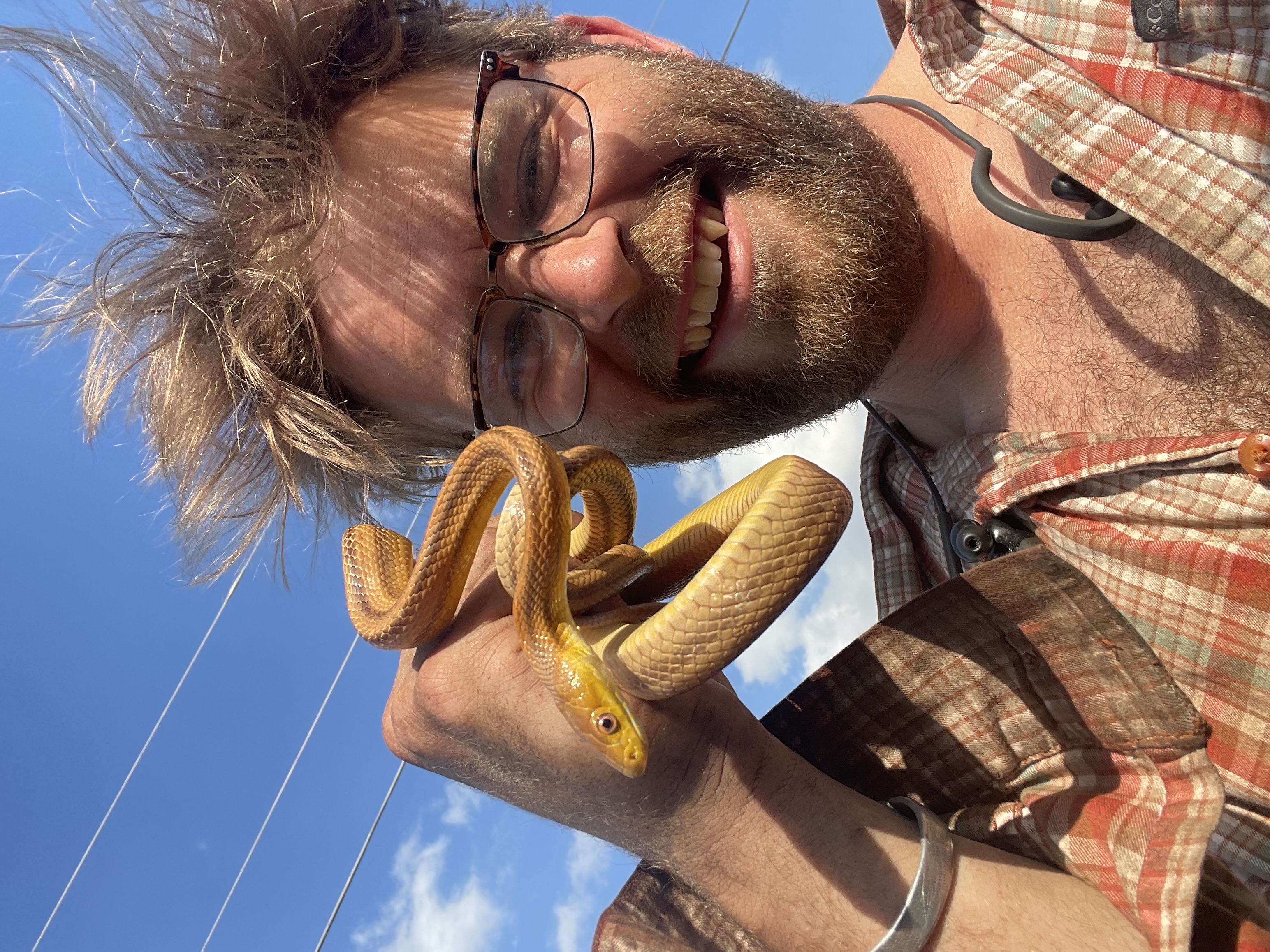 Dan with a rat snake
